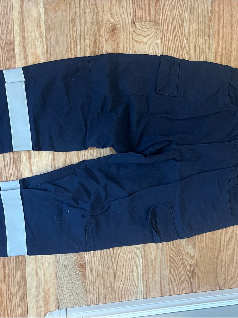 Men's Reflective Cargo Work Pants in Navy
